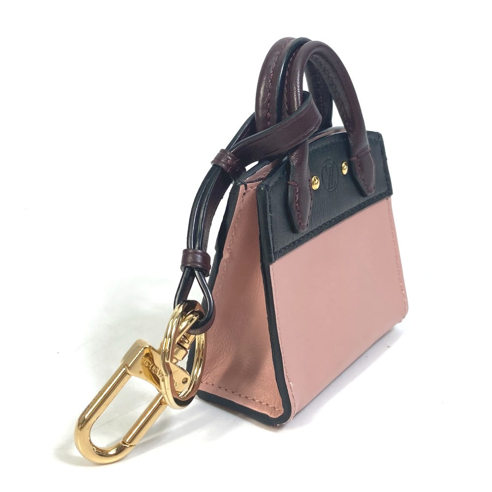 LOUIS VUITTON key ring MP1787 leather pink City steamer