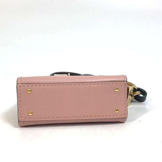 LOUIS VUITTON key ring MP1787 leather pink City steamer