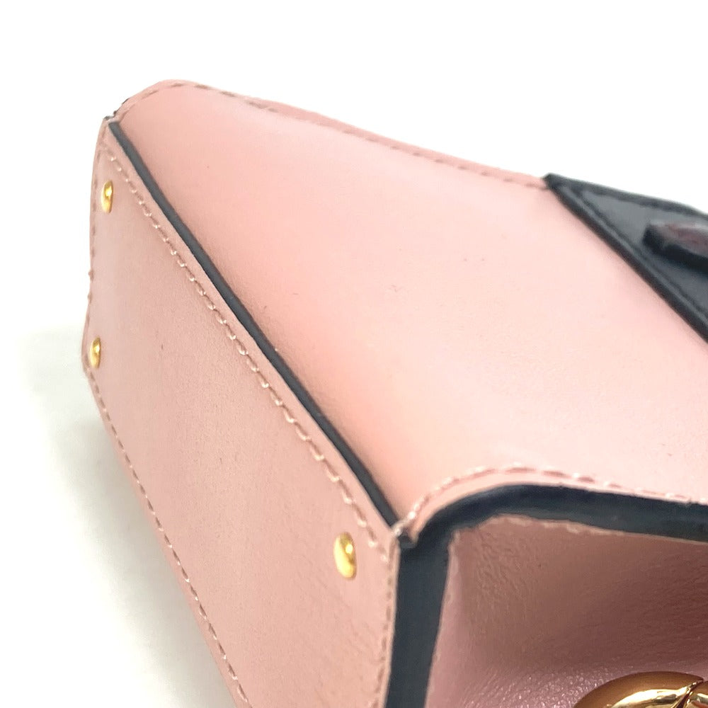 LOUIS VUITTON key ring MP1787 leather pink City steamer