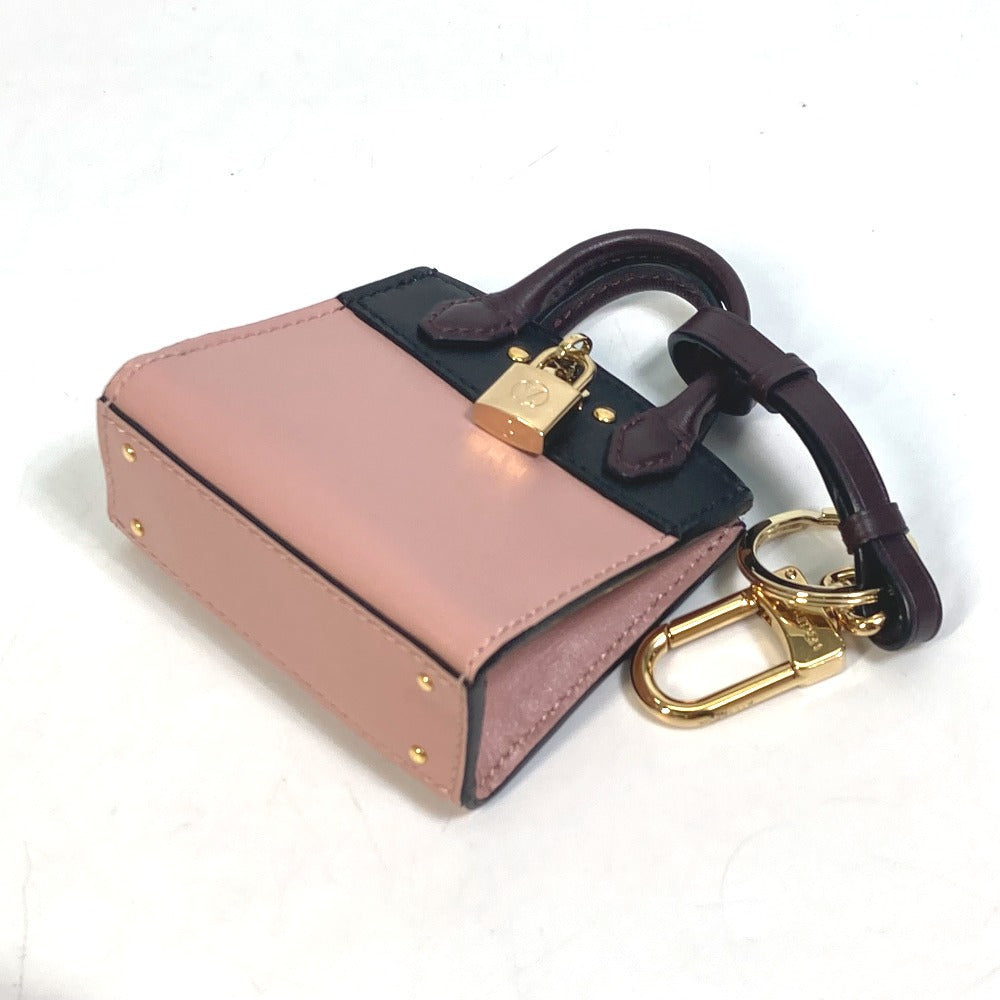 LOUIS VUITTON key ring MP1787 leather pink City steamer
