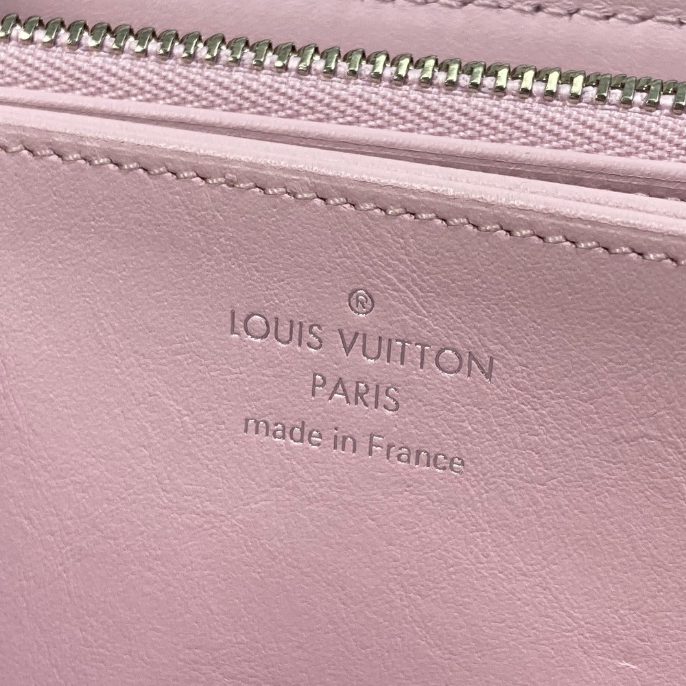 LOUIS VUITTON Long Wallet Purse M81426 monogram mahina leather purple Monogram Mahina Zippy wallet Women Used Authentic