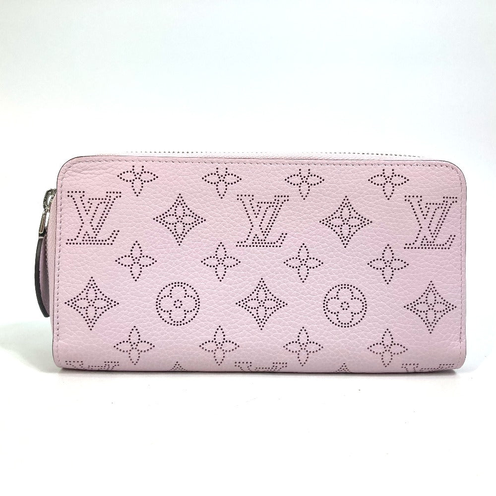 LOUIS VUITTON Long Wallet Purse M81426 monogram mahina leather purple Monogram Mahina Zippy wallet Women Used Authentic