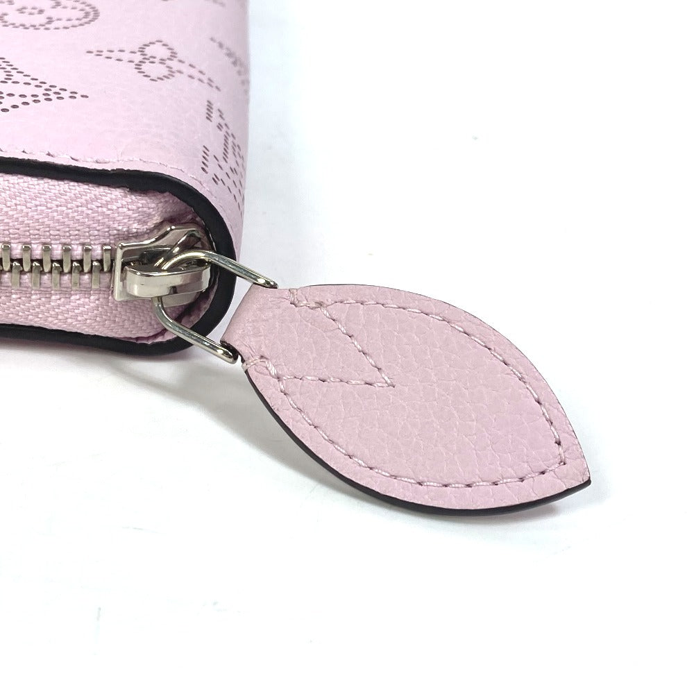 LOUIS VUITTON Long Wallet Purse M81426 monogram mahina leather purple Monogram Mahina Zippy wallet Women Used Authentic