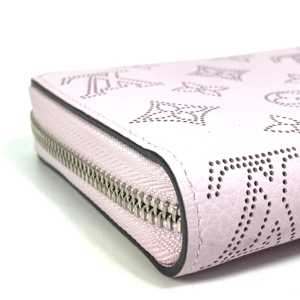 LOUIS VUITTON Long Wallet Purse M81426 monogram mahina leather purple Monogram Mahina Zippy wallet Women Used Authentic