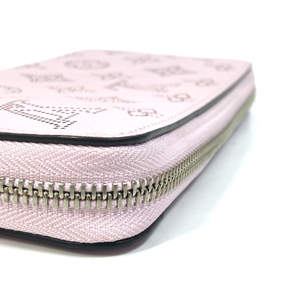 LOUIS VUITTON Long Wallet Purse M81426 monogram mahina leather purple Monogram Mahina Zippy wallet Women Used Authentic