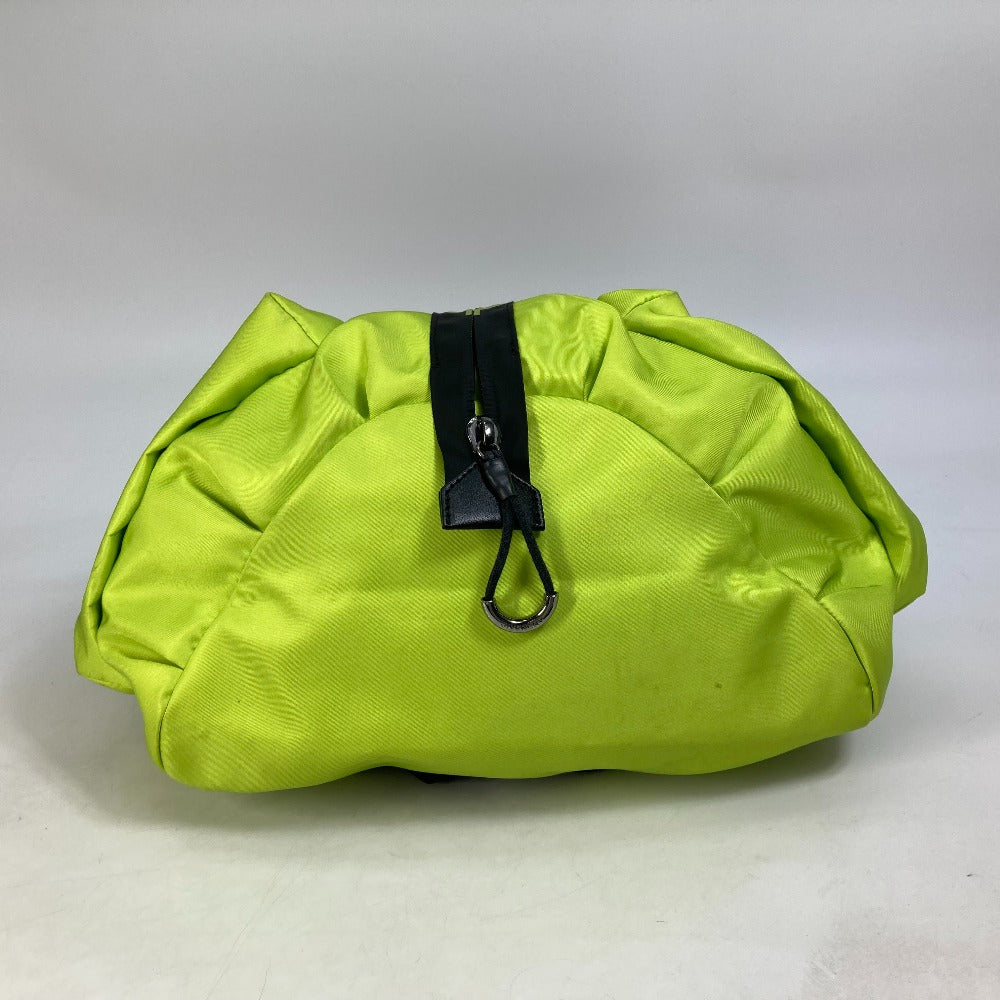 GIVENCHY Backpack Nylon yellow logo Backpack mens Used Authentic
