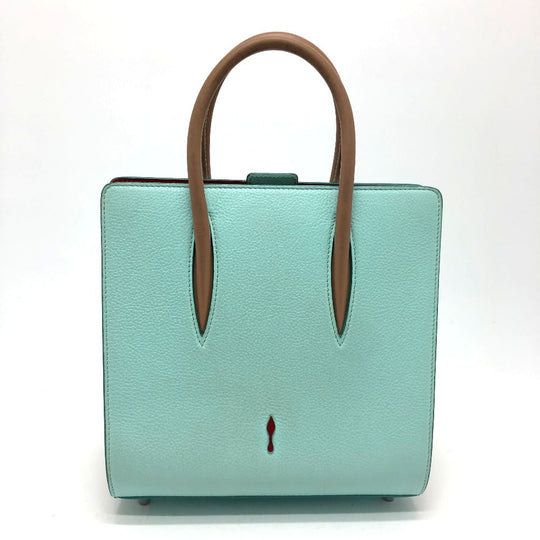 Christian Louboutin Handbag 1165026 leather blue Tote Bag Paloma Small Women Used Authentic