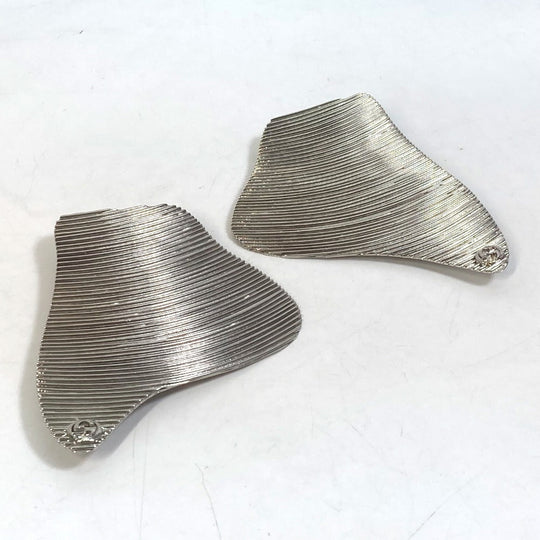 GUCCI Earring metal Silver Interlocking G Women Used Authentic