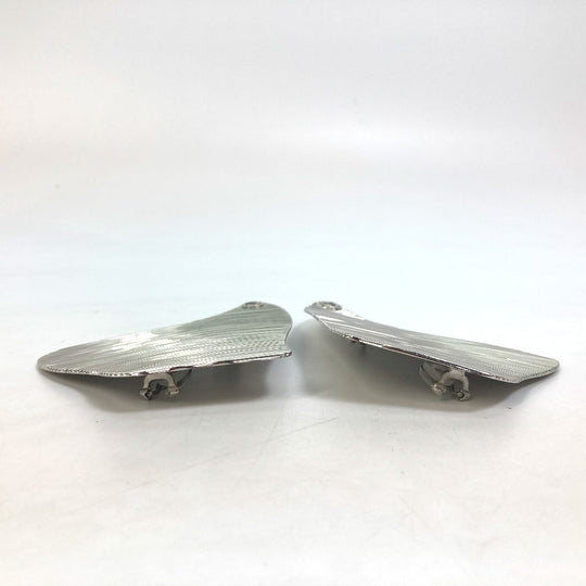 GUCCI Earring metal Silver Interlocking G Women Used Authentic