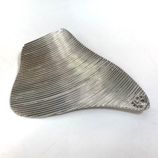 GUCCI Earring metal Silver Interlocking G Women Used Authentic