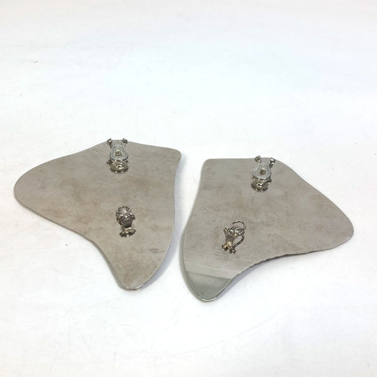 GUCCI Earring metal Silver Interlocking G Women Used Authentic
