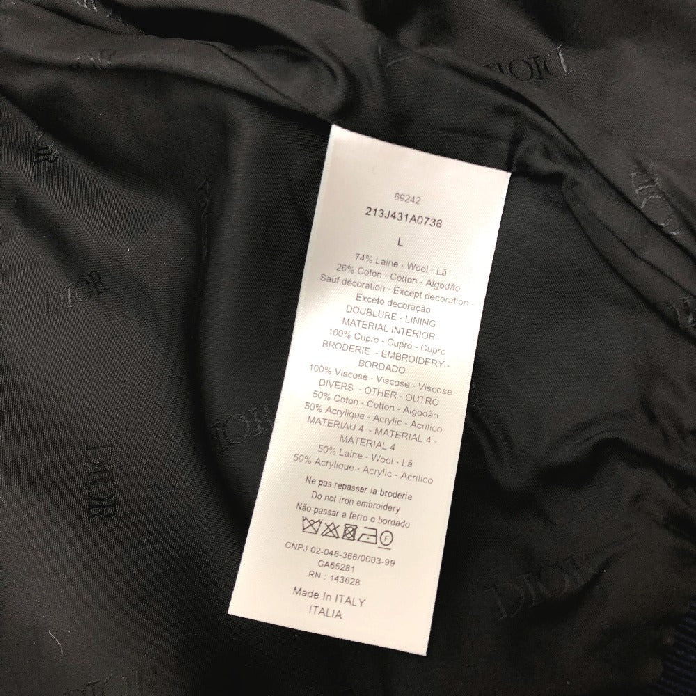 Dior Jacket 213J431A0738 Wool, Cotton Navy atelier street style mens L Used Authentic