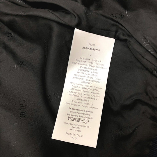 Dior Jacket 213J431A0738 Wool, Cotton Navy atelier street style mens L Used Authentic