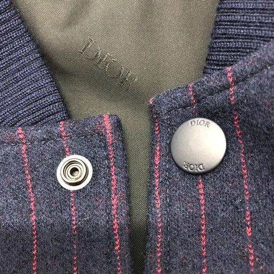 Dior Jacket 213J431A0738 Wool, Cotton Navy atelier street style mens L Used Authentic