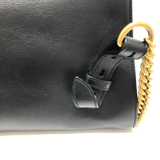 GUCCI Backpack 432266 leather black Studs Animalie Women Used Authentic