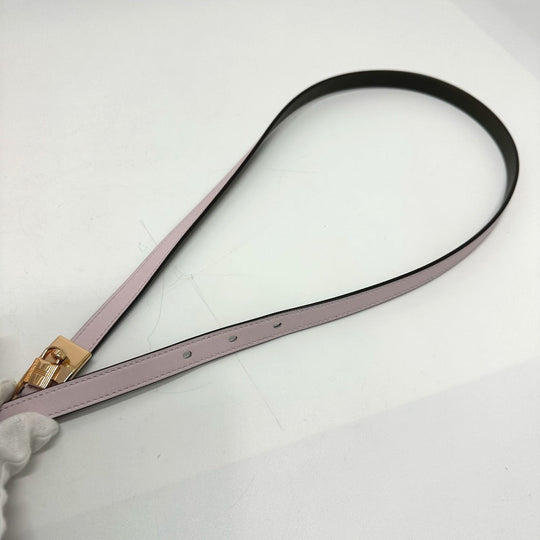 HERMES belt Vaux Swift, Epsom pink/khaki Cadena/fashion accessories Lucky 15 PM Women Used Authentic