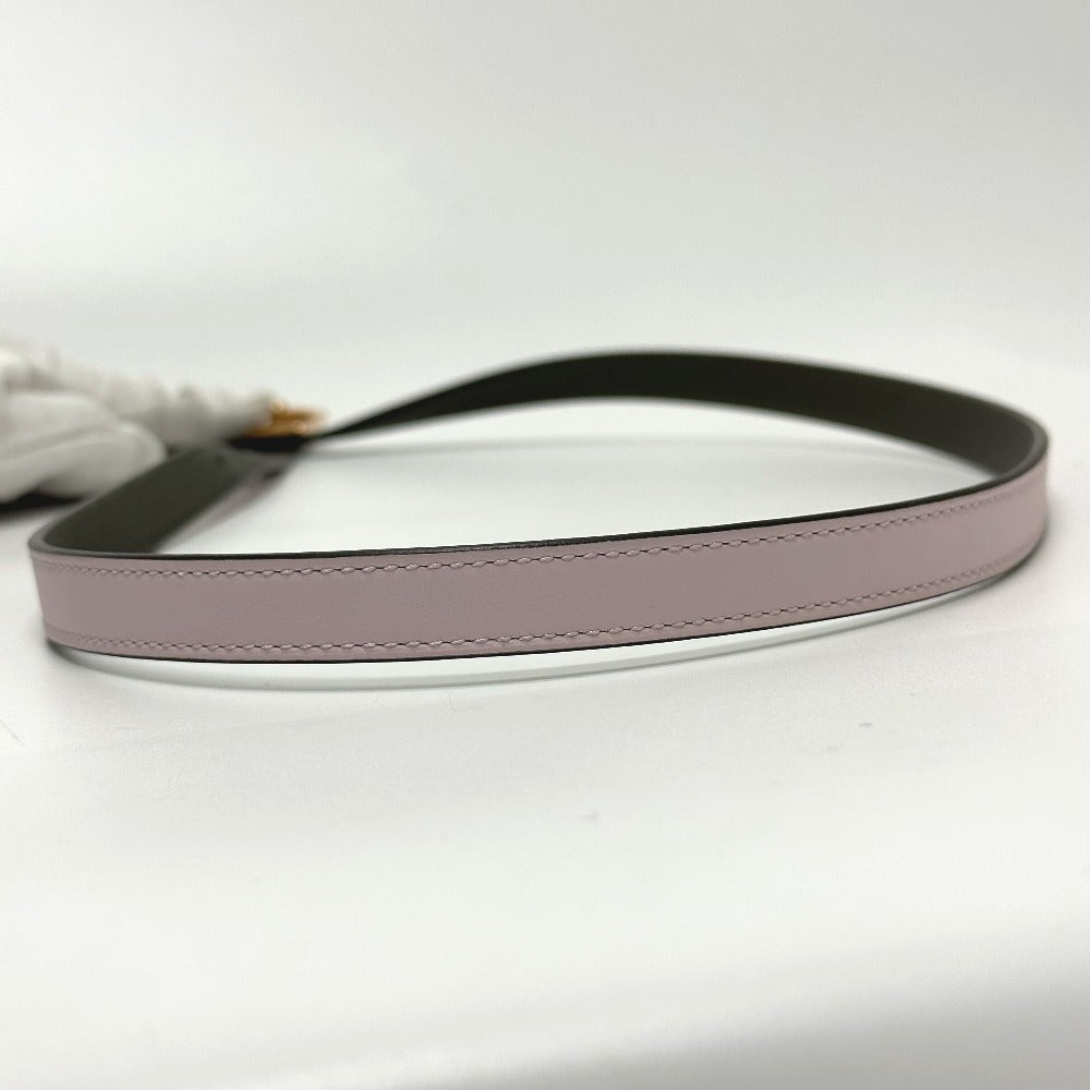 HERMES belt Vaux Swift, Epsom pink/khaki Cadena/fashion accessories Lucky 15 PM Women Used Authentic