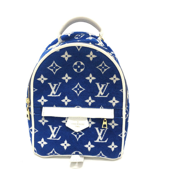LOUIS VUITTON Backpack M46207 Jacquard , Monogram Jacquard blue Monogram jacquard Palm Springs Mini Women Used Authentic