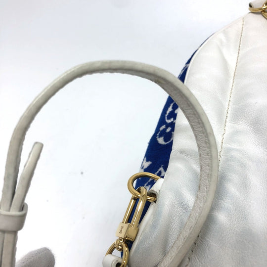LOUIS VUITTON Backpack M46207 Jacquard , Monogram Jacquard blue Monogram jacquard Palm Springs Mini Women Used Authentic