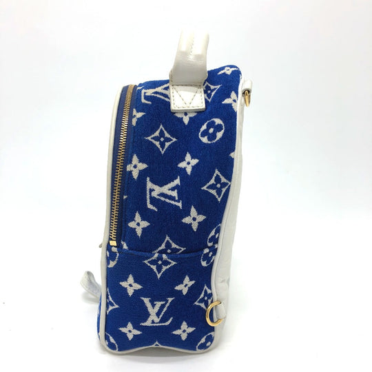 LOUIS VUITTON Backpack M46207 Jacquard , Monogram Jacquard blue Monogram jacquard Palm Springs Mini Women Used Authentic