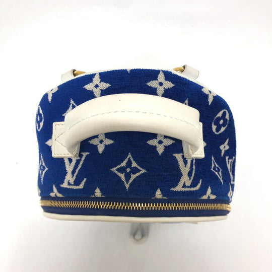 LOUIS VUITTON Backpack M46207 Jacquard , Monogram Jacquard blue Monogram jacquard Palm Springs Mini Women Used Authentic