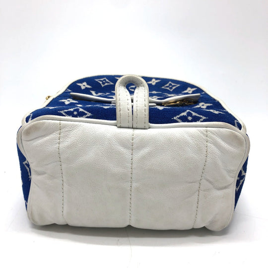 LOUIS VUITTON Backpack M46207 Jacquard , Monogram Jacquard blue Monogram jacquard Palm Springs Mini Women Used Authentic
