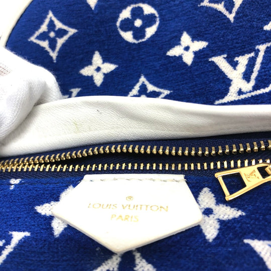 LOUIS VUITTON Backpack M46207 Jacquard , Monogram Jacquard blue Monogram jacquard Palm Springs Mini Women Used Authentic
