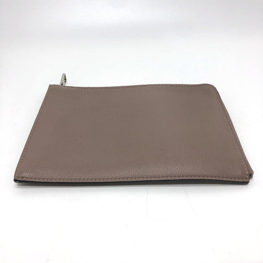 LOUIS VUITTON Clutch bag R99760 Taurillon Clemence Brown L-shaped fastener Pochette Jules PM Women Used Authentic