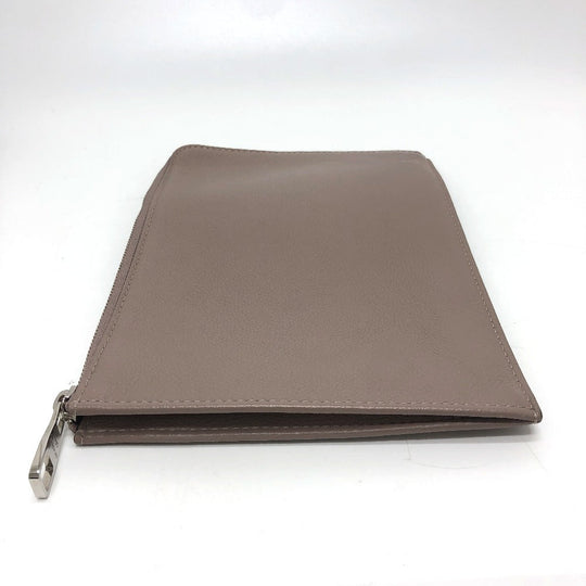 LOUIS VUITTON Clutch bag R99760 Taurillon Clemence Brown L-shaped fastener Pochette Jules PM Women Used Authentic