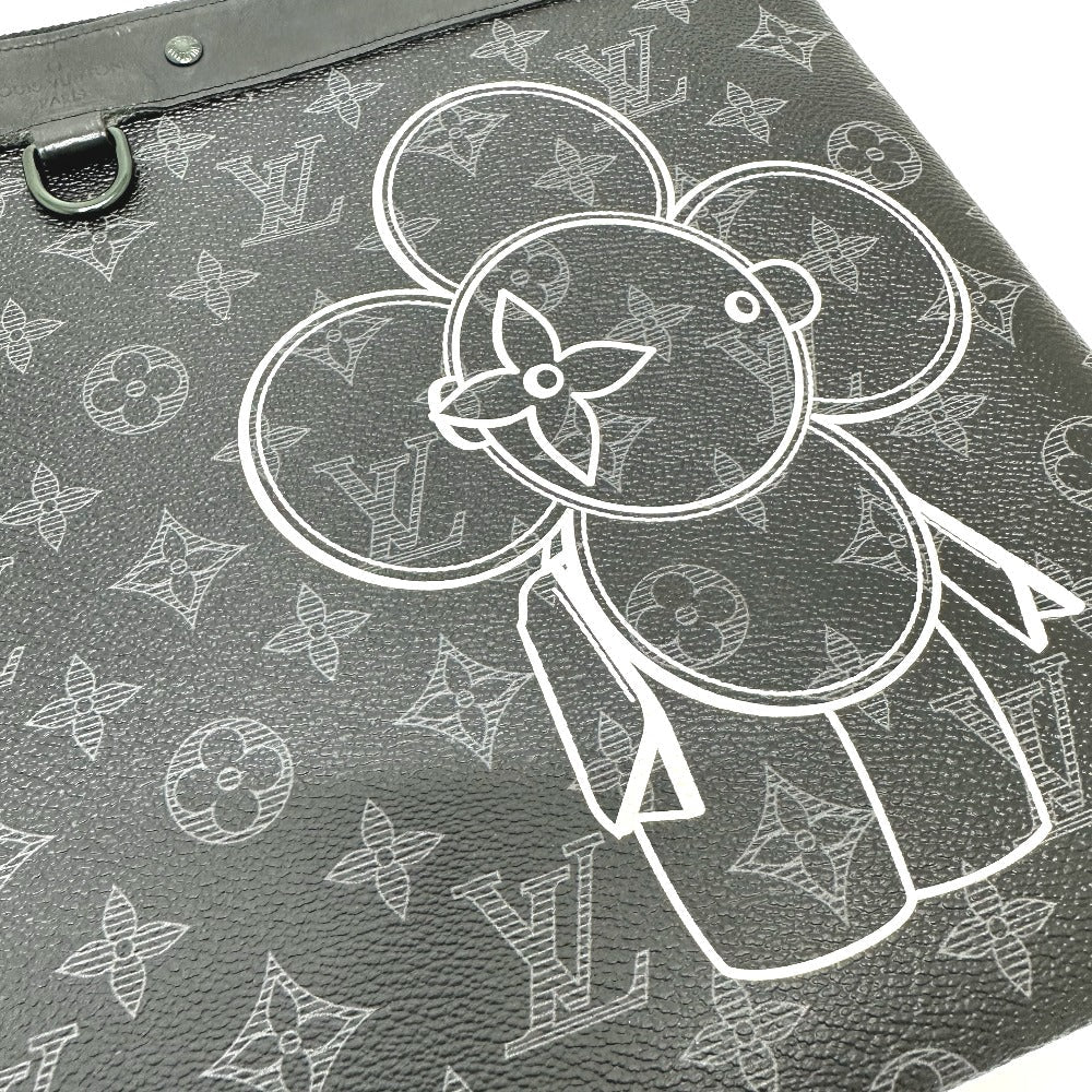 LOUIS VUITTON Clutch bag M52904 Monogram Eclipse Canvas black Bag Monogram Eclipse Pochette Apollo Vivienne mens Used Authentic