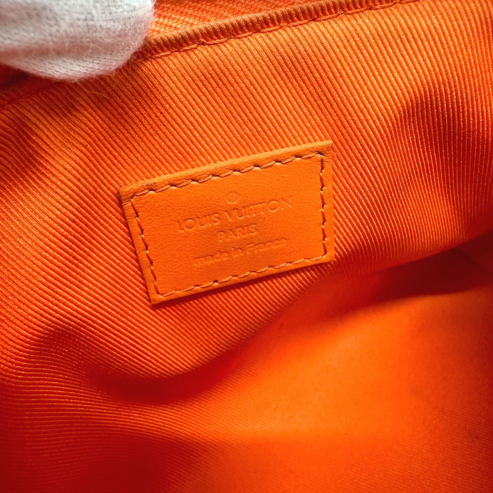 LOUIS VUITTON Shoulder Bag M81004 leather Orange LV Aerogram Keepall XS mens Used Authentic