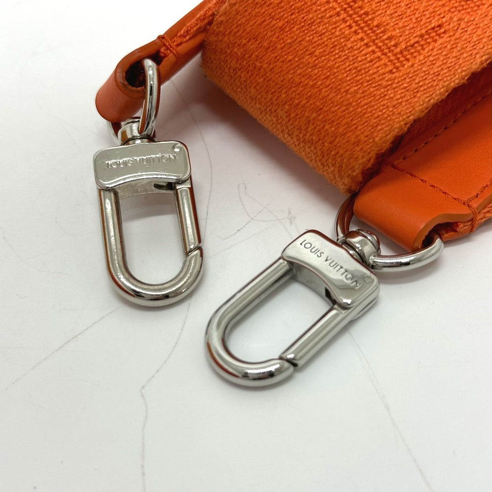 LOUIS VUITTON Shoulder Bag M81004 leather Orange LV Aerogram Keepall XS mens Used Authentic
