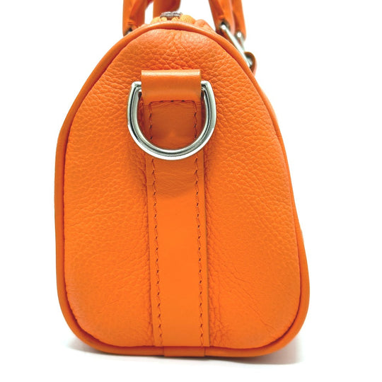 LOUIS VUITTON Shoulder Bag M81004 leather Orange LV Aerogram Keepall XS mens Used Authentic