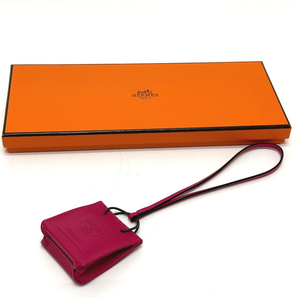 HERMES Bag charm Anyo Miro purple sack orange Women Used Authentic