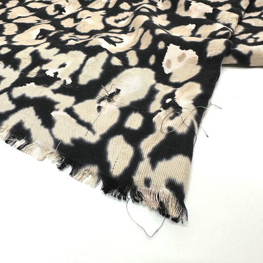 Dior Scarf 14SOD141 Silk, Wool beige Leopard Large format shawl Women Used Authentic