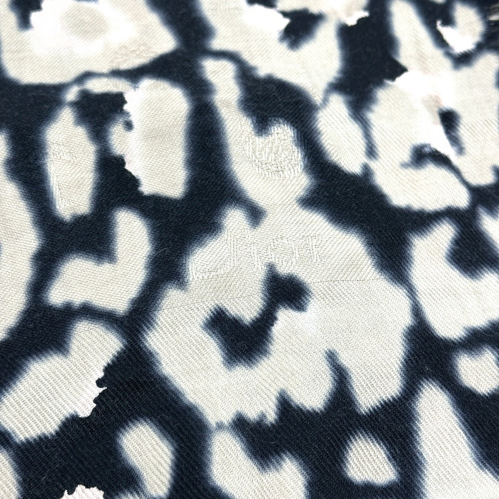 Dior Scarf 14SOD141 Silk, Wool beige Leopard Large format shawl Women Used Authentic