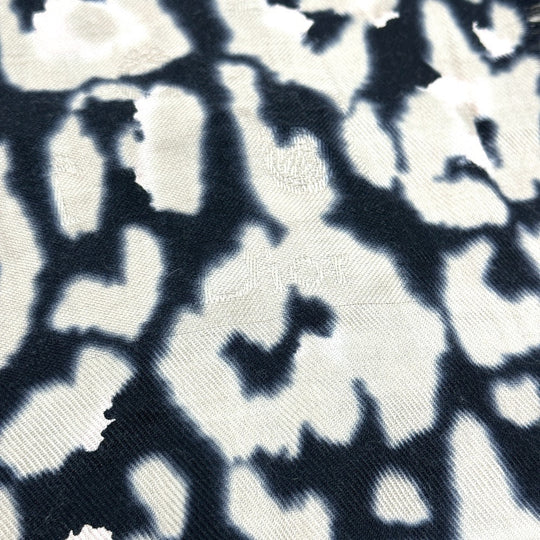 Dior Scarf 14SOD141 Silk, Wool beige Leopard Large format shawl Women Used Authentic