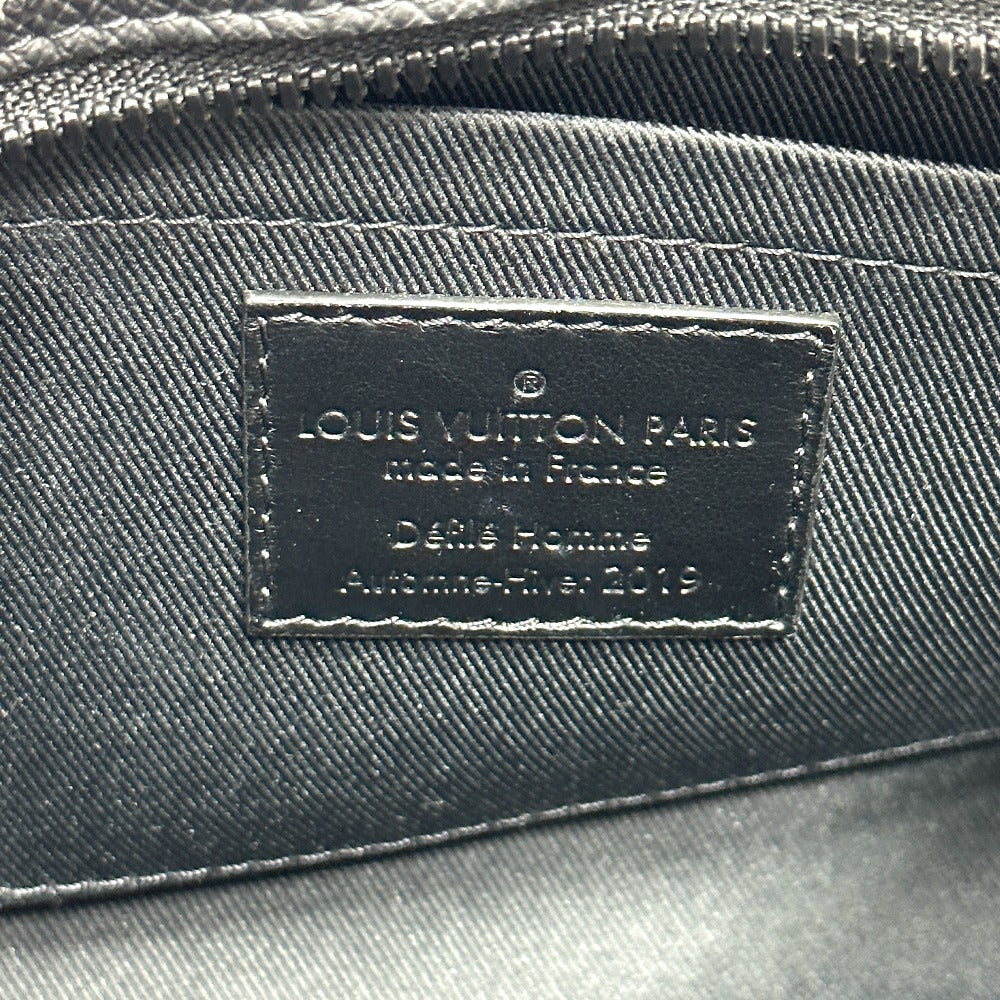 LOUIS VUITTON Shoulder Bag M30351 Taiga Leather black Taiga Mini soft trunk mens Used Authentic