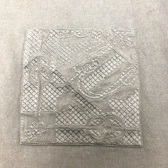 HERMES one piece cotton black Embroidery pocket dress dress Women 42 Used Authentic