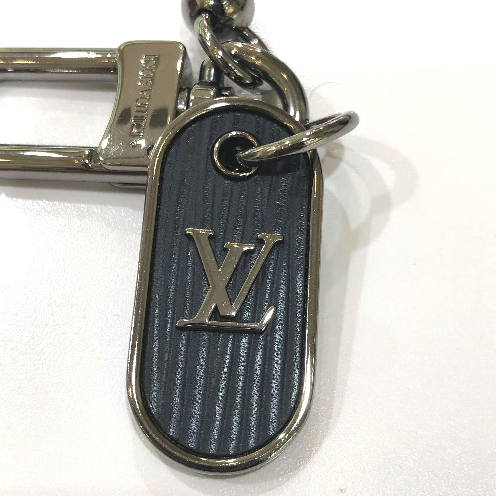 LOUIS VUITTON Key ring M62790 metal Silver LV/Cadena Keyring Chenne LV Tab mens Used Authentic