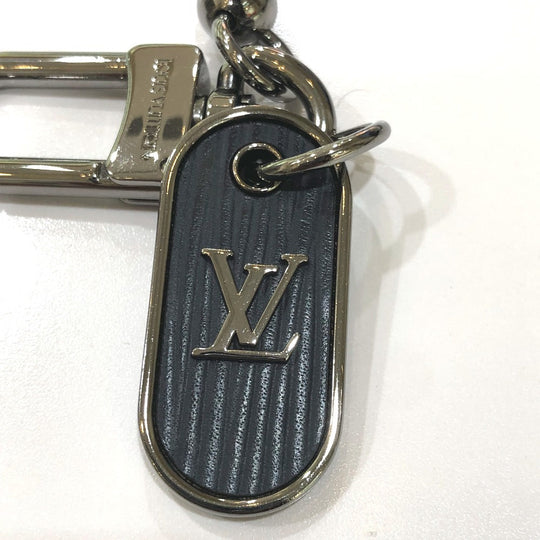 LOUIS VUITTON Key ring M62790 metal Silver LV/Cadena Keyring Chenne LV Tab mens Used Authentic