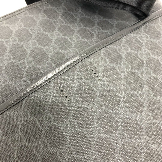 GUCCI Shoulder Bag 162904  GG Supreme Canvas black GG mens Used Authentic