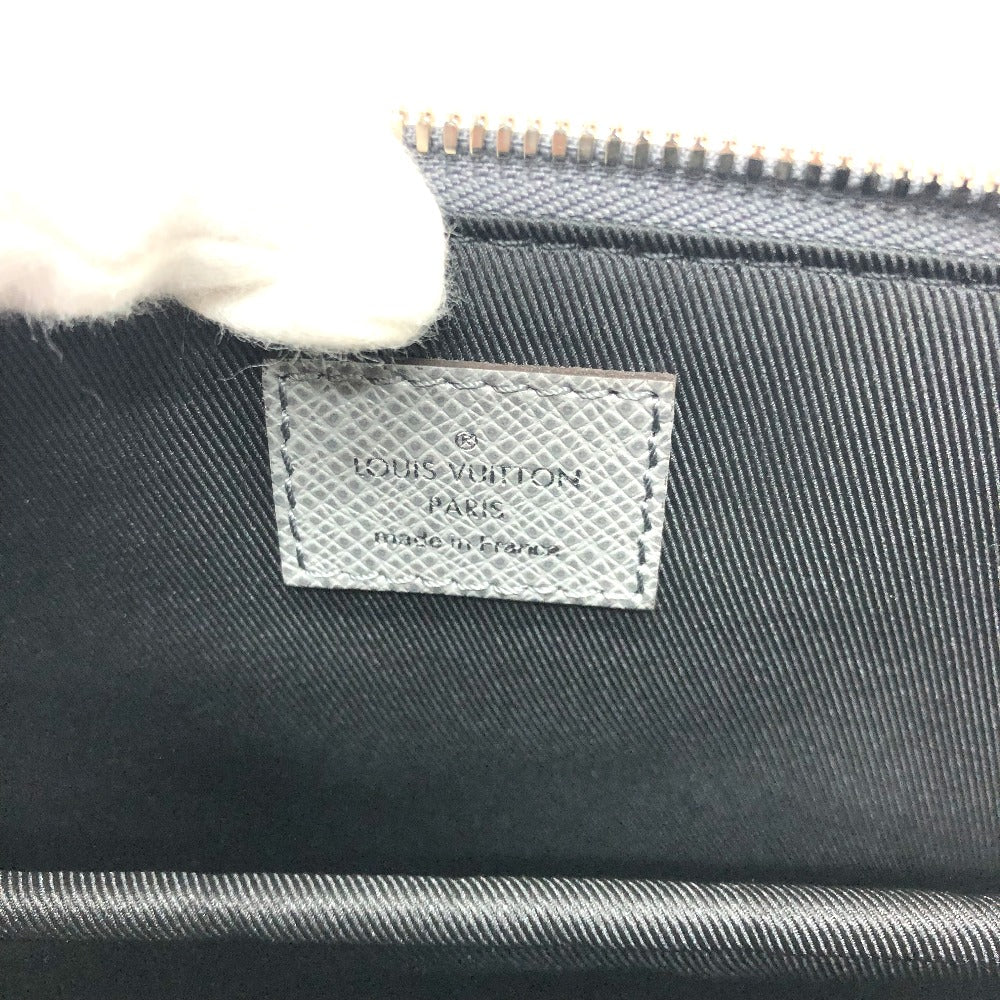 LOUIS VUITTON Business bag M30856 Taiga Leather gray Taiga Slim briefcase