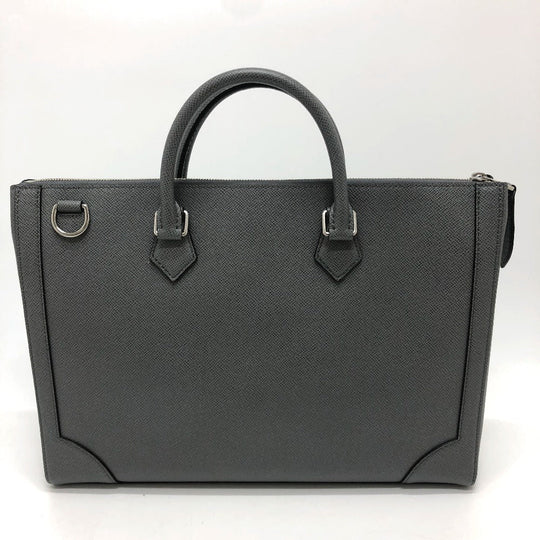 LOUIS VUITTON Business bag M30856 Taiga Leather gray Taiga Slim briefcase