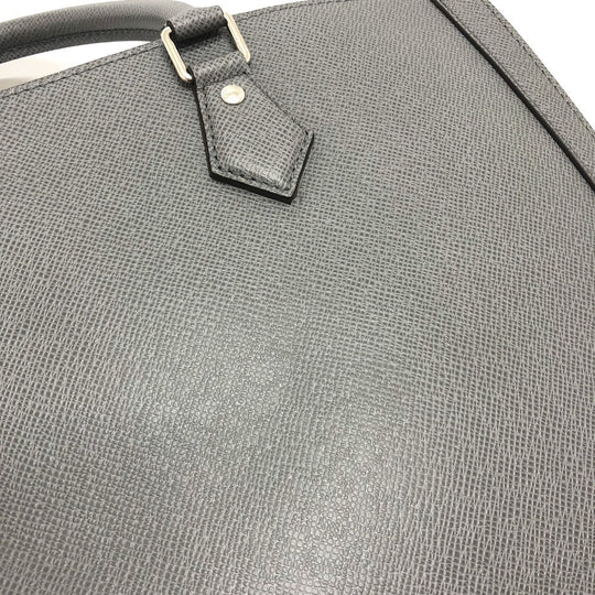 LOUIS VUITTON Business bag M30856 Taiga Leather gray Taiga Slim briefcase