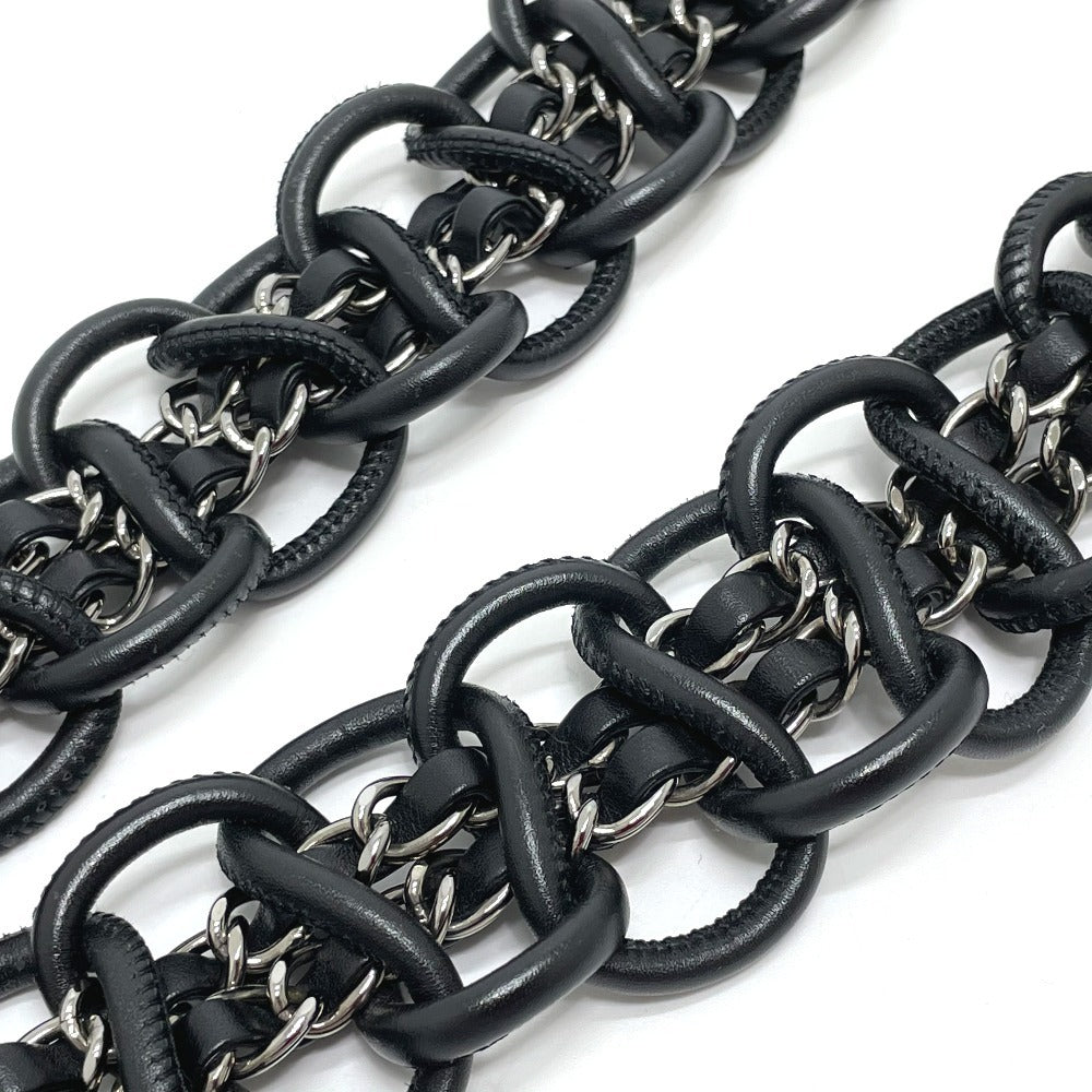 CHANEL Shoulder Bag tweed gray Camelia flap Women Used Authentic