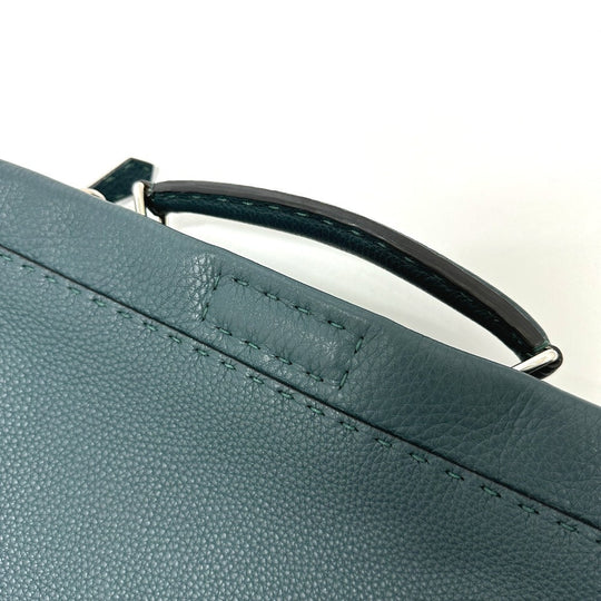 FENDI Business bag 7VA406 leather Blue type Selleria Monster Iconic Peek-a-boo fit unisex(Unisex) Used Authentic