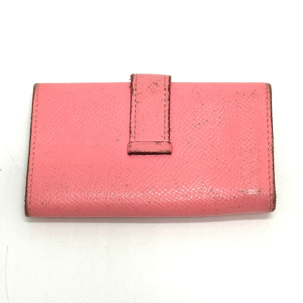 HERMES Key case Key holder  Epsom pink HMetal Bean Women Used Authentic