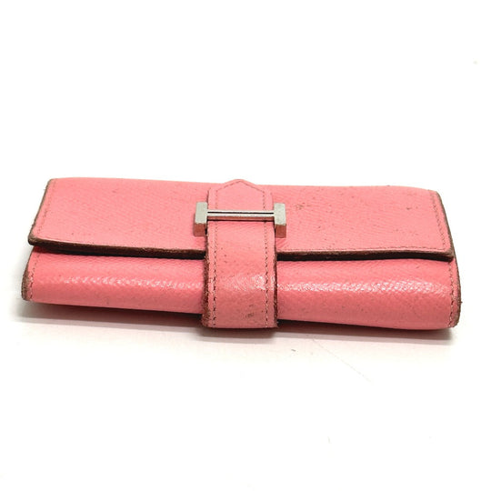 HERMES Key case Key holder  Epsom pink HMetal Bean Women Used Authentic