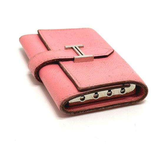HERMES Key case Key holder  Epsom pink HMetal Bean Women Used Authentic